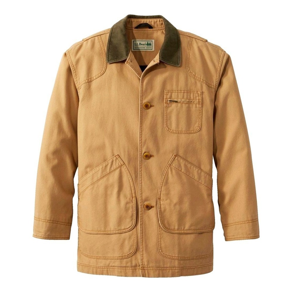 LL Bean Original Field Coat EUC‎ Cotton Flannel Lined Barn Coat XXL TALL Canvas